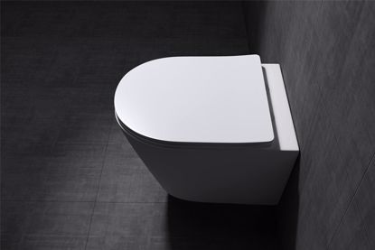 Picture of ADTO CE Certified Built-in Wall Tank Sets Piece Pattern Color Feature Method Origin Wall-hung Toilet