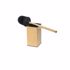 Picture of 304 stainless steel Bathroom Accessories freestanding Gold toilet brush with holder set