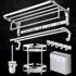Picture of Simply Round Rose Gold Stainless Steel Hotel Bath Room Luxury Set Bathroom Hardware Accessory